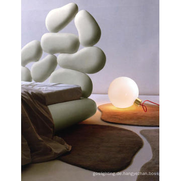 Moderne Home Glas Bett Lampen mit E14 Glühbirne (MT10410-1-250)